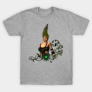 Wonderful fairy with floral elements T-Shirt